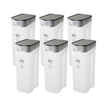 락앤락 한손에 착 물병 6p, 그레이, 1400ml