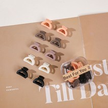 다미샵 미니 집게핀 무드 펀칭반원 10p 세트