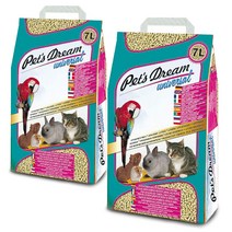 펫츠드림 반려동물 우드펠렛 고양이모래 하이제닉리터, 2개, 7L