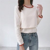 아티렐 라운드 넥컬러 풀오버 수유티