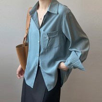 패션풀 여성용 로라 포켓 루즈핏 셔츠 28675