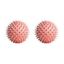 작지만 옹골찬 마사지 고슴도치 요가볼, 2개, 핑크