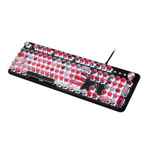 넥스원 립스틱 팔레트 기계식 유선키보드, 일반형, 블랙, T520