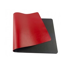 메종디망쉬 양면 와이트 책상 데스크 매트, 블랙 레드