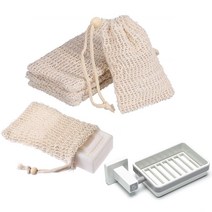 모나코올리브 프리미엄 바디스크럽 비누거품망 5p + 리빙캣 심플 비누받침대 세트, 1세트