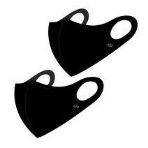 TS 구리마스크 M, 2개입, 1세트, 블랙