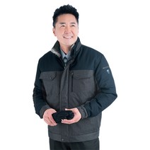 삼성라코스 추동점퍼 작업 근무복 RC-822, 투톤 네이비, 1개