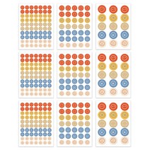 슬로우데코 포인트 꾸미기 스티커 3종 x 3p 세트, 6 단추, 1세트
