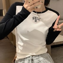 여성용 MA 유니 캐주얼 롱 슬리브