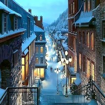 피포페인팅 DIY 명화그리기 세트, 윈터 스트리트