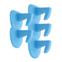 아이끌레 픽스 실리콘 도어스토퍼, 블루, 5개