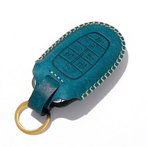 호즈 자동차 스마트키 케이스 H01, 골드 + 마린블루, 1개