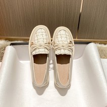 루비코코 여성용 트위드 리본 로퍼