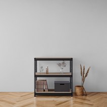 스피드랙 라이트 조립식 철제 앵글 3단 선반, 블랙