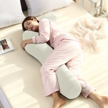 리브맘 달콤 비즈 바디필로우 L자형, 아이보리