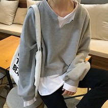 마들렌 절개 페이크 투피스 임산부 맨투맨