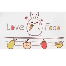 피삼십일 주방 데코 타일시트지, 토끼와 과일