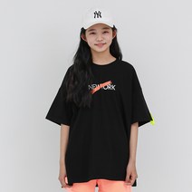 더데일리 아동용 페인트 뉴욕 롱 트임 라운드 티셔츠