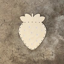 스튜디오612 라탄 자작나무 합판 바닥 UV 라탄 공예 코팅 플레이트 2p, 딸기