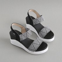 잭앤질 여성용 엘라스틱밴드 웨지 샌들 JB2398