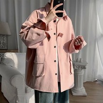 남성용 간편한 캐주얼 투포켓 남방 재킷