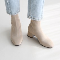 단골언니 여성용 쫀쫀 스판 삭스 피트 앵클부츠