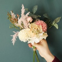 탑시가 TCR 인테리어소품 끌랑드 듀오 조화 부케 03, LT PINK