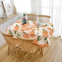 페어링 신선한 과일 시리즈 린넨 방수 식탁보, ZB503, 2인용(100 x 140 cm)