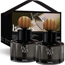 헤트라스 차량용 디퓨저 60ml x 2p 리본끈 선물세트, 2개입, 블랙체리향