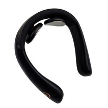 808 바디건 넥밴드 온열 저주파 EMS 무선 목 마사지기, 블랙