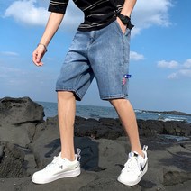 마켓A 남성용 데일리 5부 청바지 W27