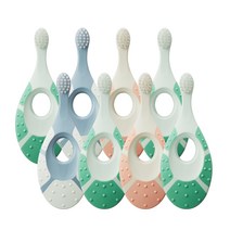 조르단 그린클린 베이비 스텝 1단계 유아 칫솔 8p 세트, 랜덤발송, 1세트, 8개