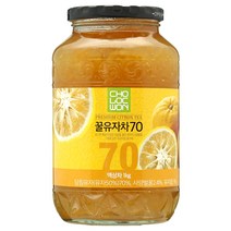 초록원 꿀유자차70, 1kg, 1개