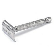 코메리 클래식 안전 양날 면도기 금속 실버 B0595, 1개입, 1개