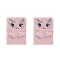 나만의 보들보들 동물 다이어리 수첩, 01, 2개