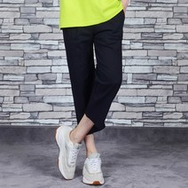 타운클로 남성용 8부 린넨 스판 쿨팬츠