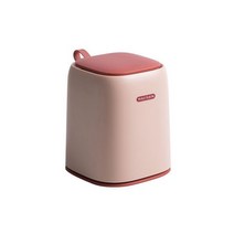 블루버킷 책상 미니 휴지통, 핑크, 1개