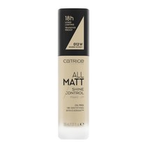 캐트리스 올 매트 샤인 컨트롤 메이크업 파운데이션 30ml, 012W 웜 허니, 1개
