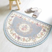 위더홈 클래식 플라워 반원 현관 카페트