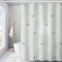 심플 패턴 방수 욕실 커튼 TYPE11 200 x 200 cm, 1개