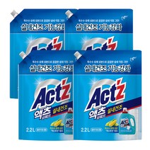 액츠 퍼펙트 실내건조 액상세제 리필, 2.2L, 4개