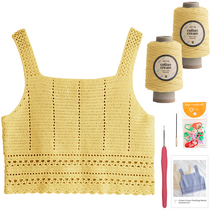 야나 코튼크림 펀칭 뷔스티에 DIY키트 세트, 804 버터옐로우, 1세트