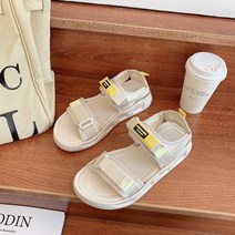 여성용 캐주얼 스포티 벨크로st 샌들