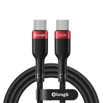 위드웍스 합금 PD 60W C타입-C타입 고속 충전케이블, 50cm, 레드, 1개