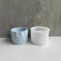 홈플로우 다양한 패턴의 석고 장식 화분 실리콘몰드, 01