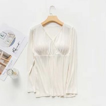 해피쎄븐 임산부 골지 셔츠