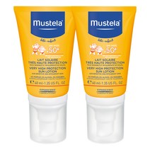무스텔라 베리 하이 프로텍션 선 로션 SPF50+, 40ml, 2개
