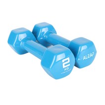 아리프 PVC 컬러 아령, 2kg, 2개