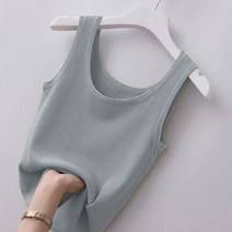 로얄그린 여성용 골지 심플 나시