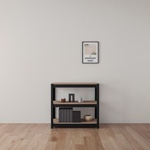 홈던트하우스 철제 선반 3단 800 x 300 x 750 mm, 블랙
